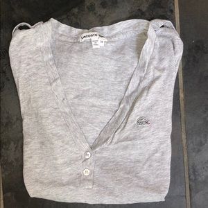 Women’s gray lacoste t shirt